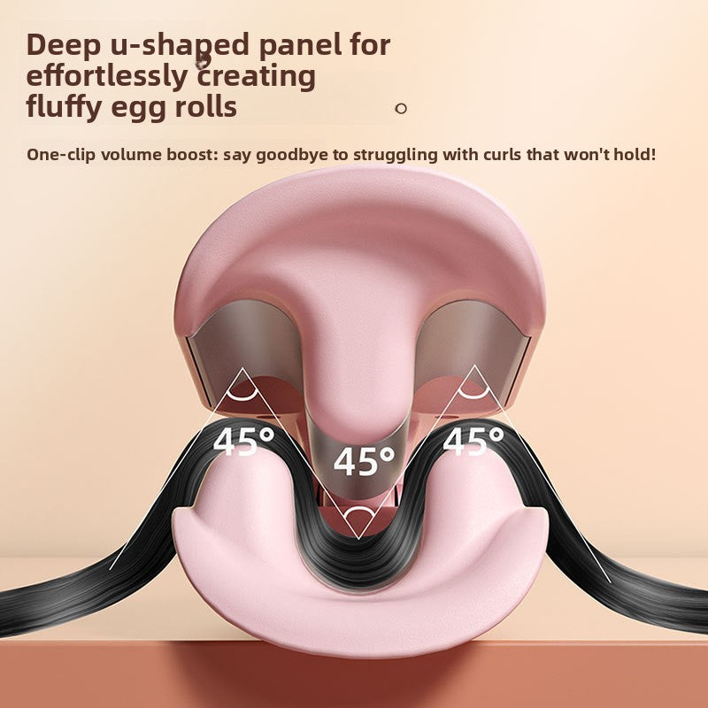 Deep u hair curling iron for long-lasting styling