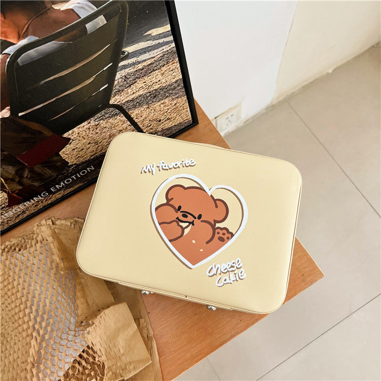 Cute printed makeup case and large-capacity makeup bag