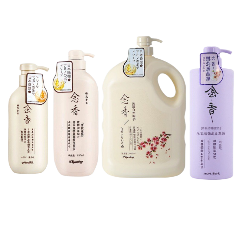 Evening Sakura Shampoo Conditioner Body Soap