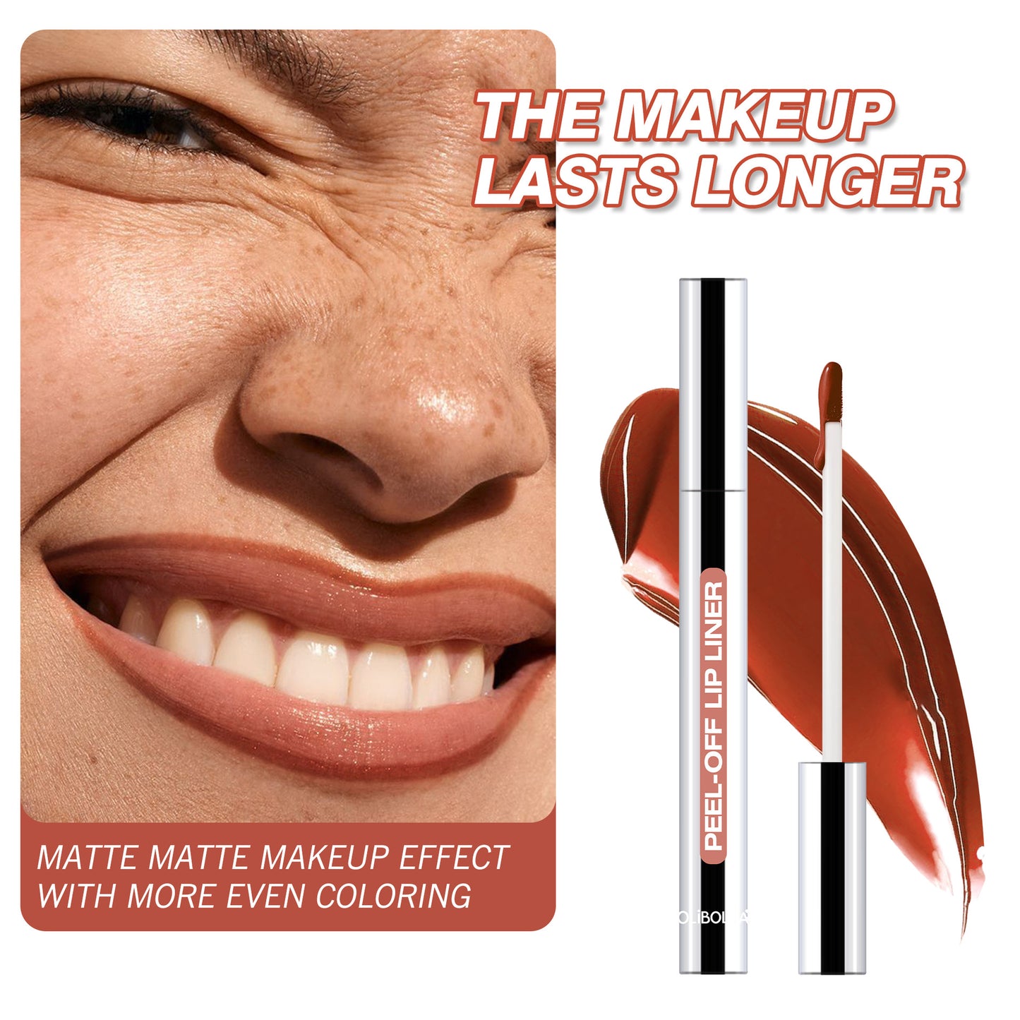 Peel-Off Lip Liner Moisturizing Long-Lasting Non-Smudging