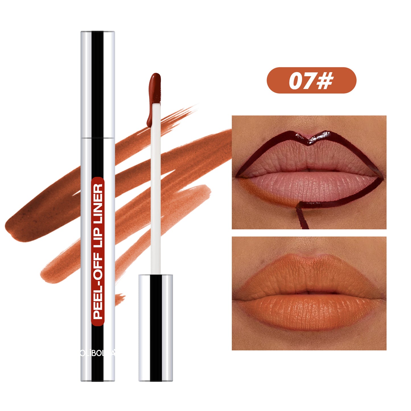 Peel-Off Lip Liner Moisturizing Long-Lasting Non-Smudging