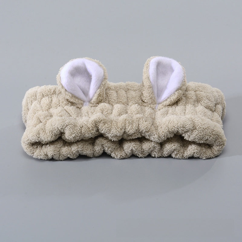 Plush Bow Hair Tie Headband