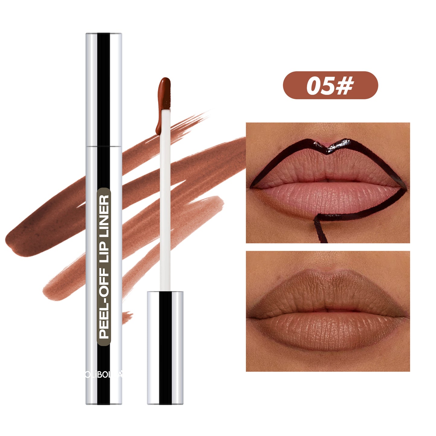 Peel-Off Lip Liner Moisturizing Long-Lasting Non-Smudging