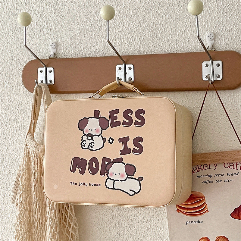 Cute printed makeup case and large-capacity makeup bag