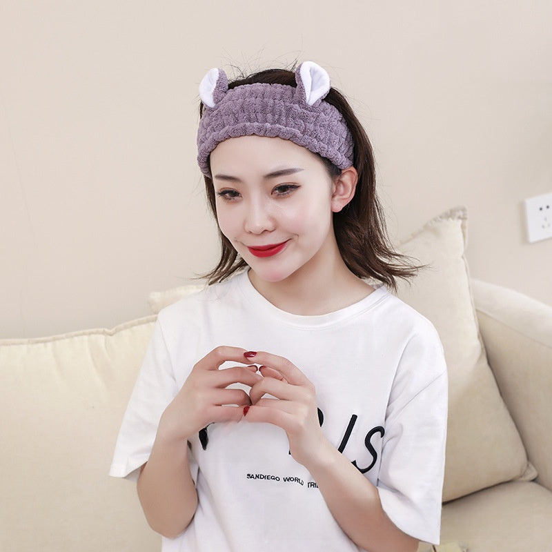 Plush Bow Hair Tie Headband