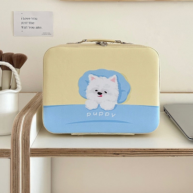 Cute printed makeup case and large-capacity makeup bag
