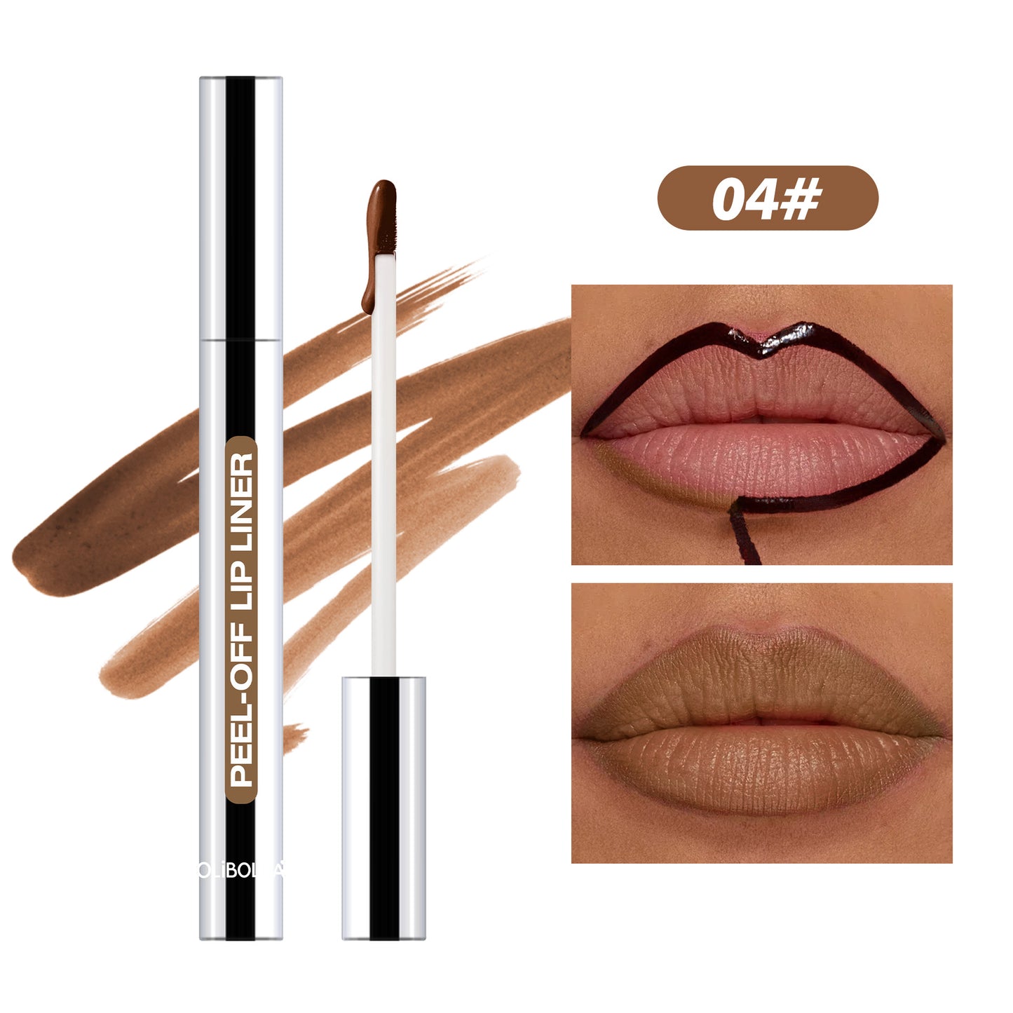 Peel-Off Lip Liner Moisturizing Long-Lasting Non-Smudging
