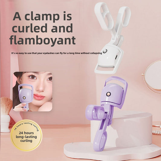 Electric eyelash curling ironing clip