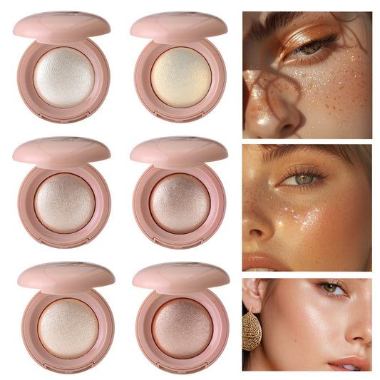 Potato puree highlighter powder for facial makeup