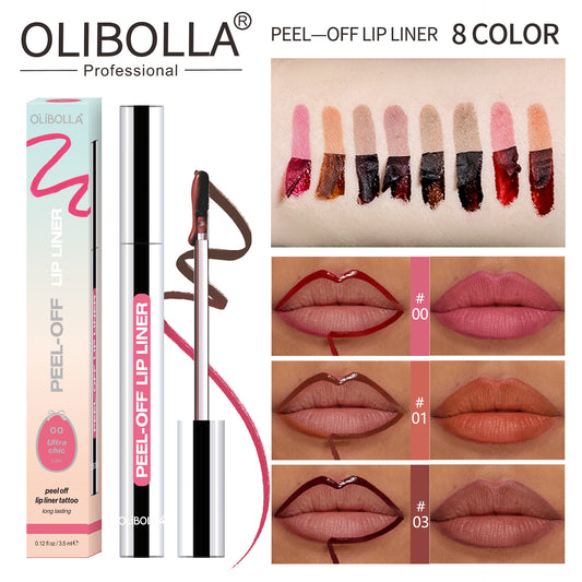 Peel-Off Lip Liner Moisturizing Long-Lasting Non-Smudging