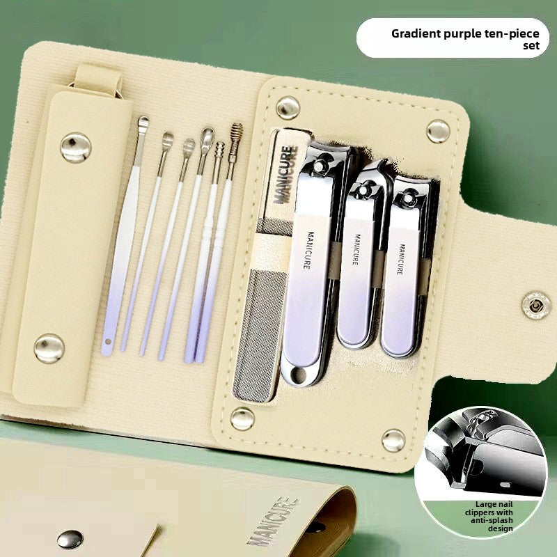 oblique pedicure nail tools beauty set