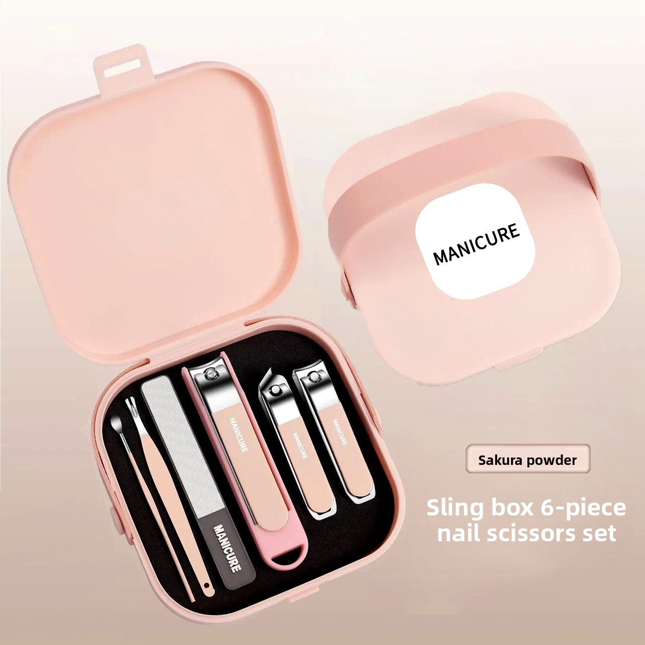 oblique pedicure nail tools beauty set